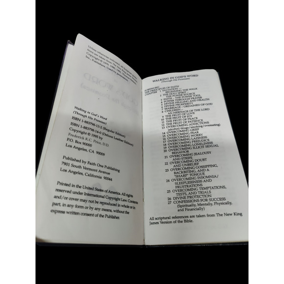 1995 Walking in God's Word by Frederick K. C. Price D.D. - Picture 2 of 3